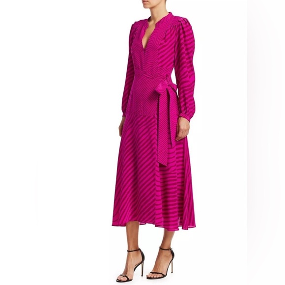 Tanya Taylor Marcela Pink Dress 10 - Picture 1 of 16